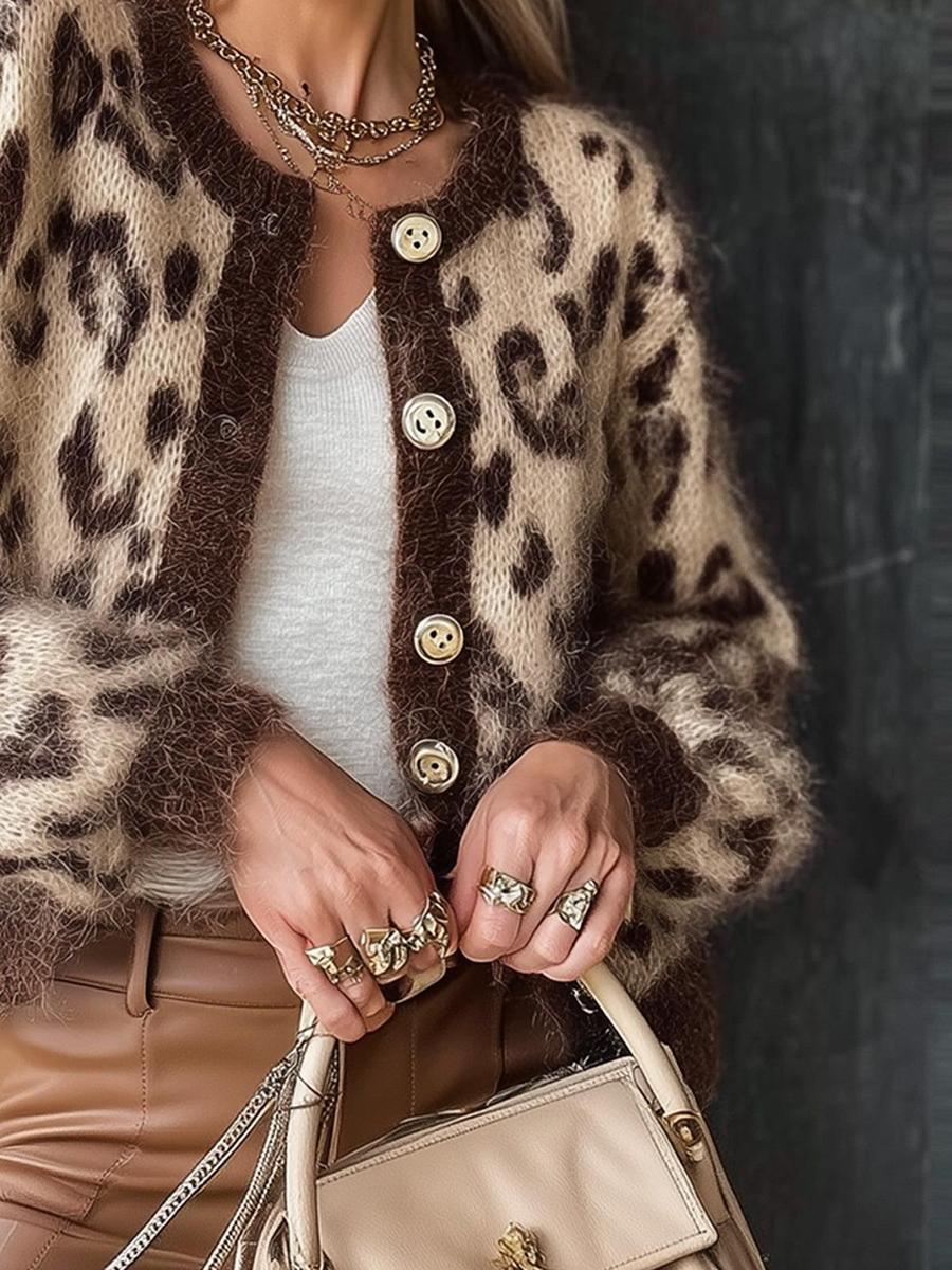 Wild Long Sleeve Leopard Cardigan | Last day 80% off!