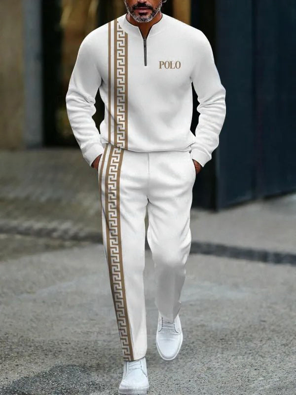 Zipper Long Sleeve Long Pants Two-Piece Set | Last day 80% off!