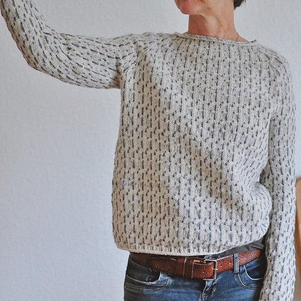 Chic Grey Boat Neck Sweater | Last day 80% off!