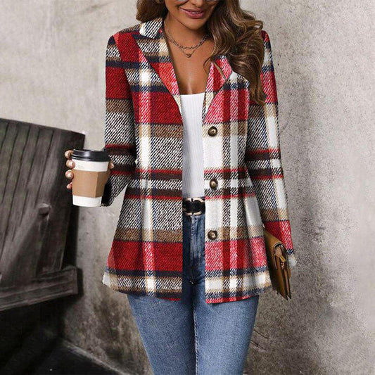 Vintage Lapel Long Sleeve Outerwear | Last day 80% off!