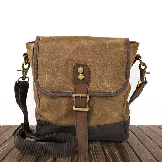 William - Small Canvas Leather Sling Bag | Last day 80% off!
