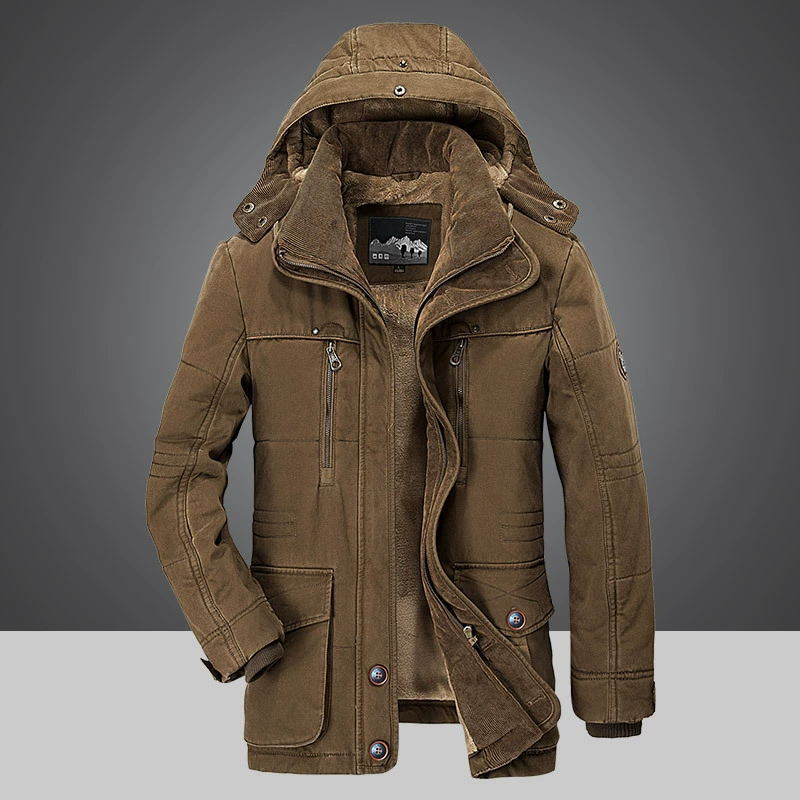 Thermal Men's Winter Parka with Multiple Pockets | Last day 80% off!