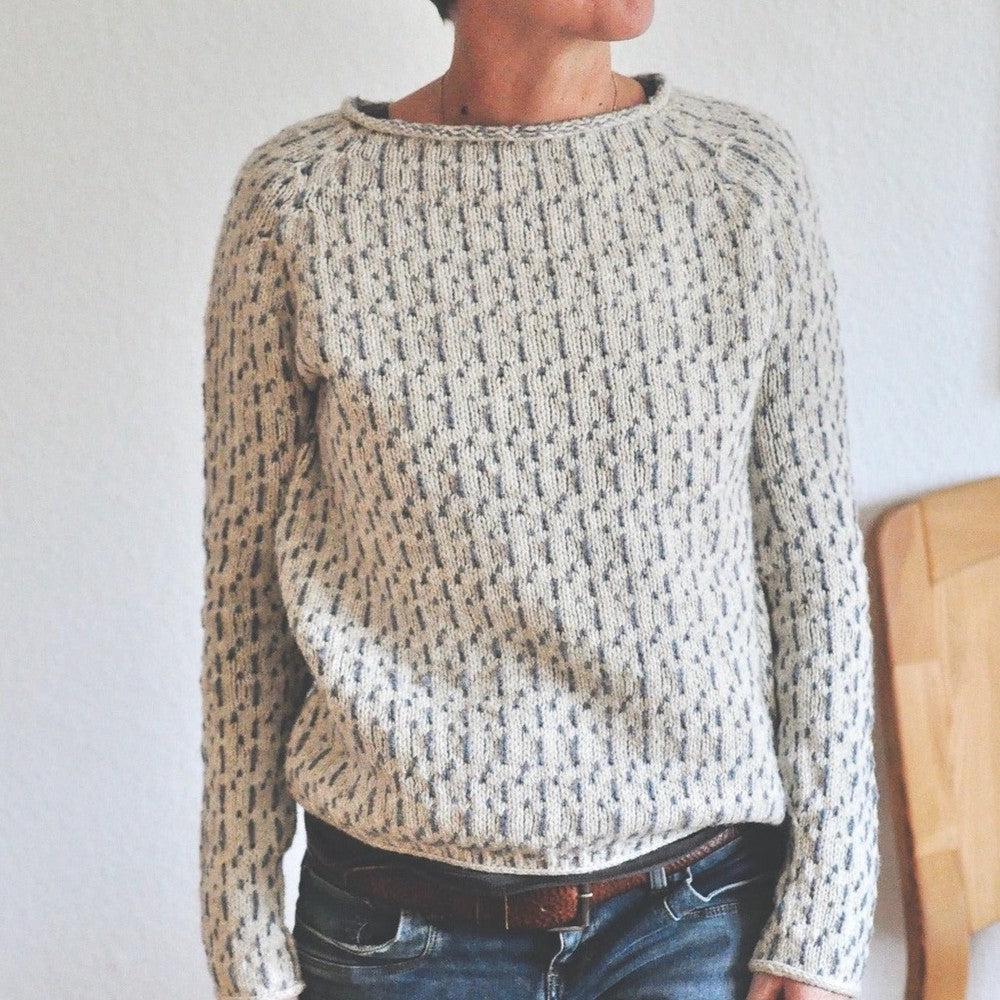 Chic Grey Boat Neck Sweater | Last day 80% off!