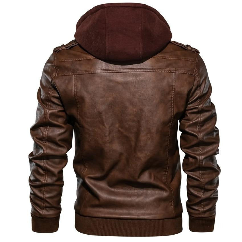 Synthetic Leather Jacket | Last day 80% off!