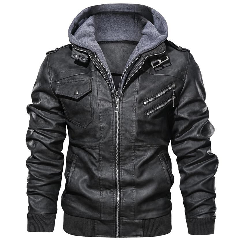 Synthetic Leather Jacket | Last day 80% off!