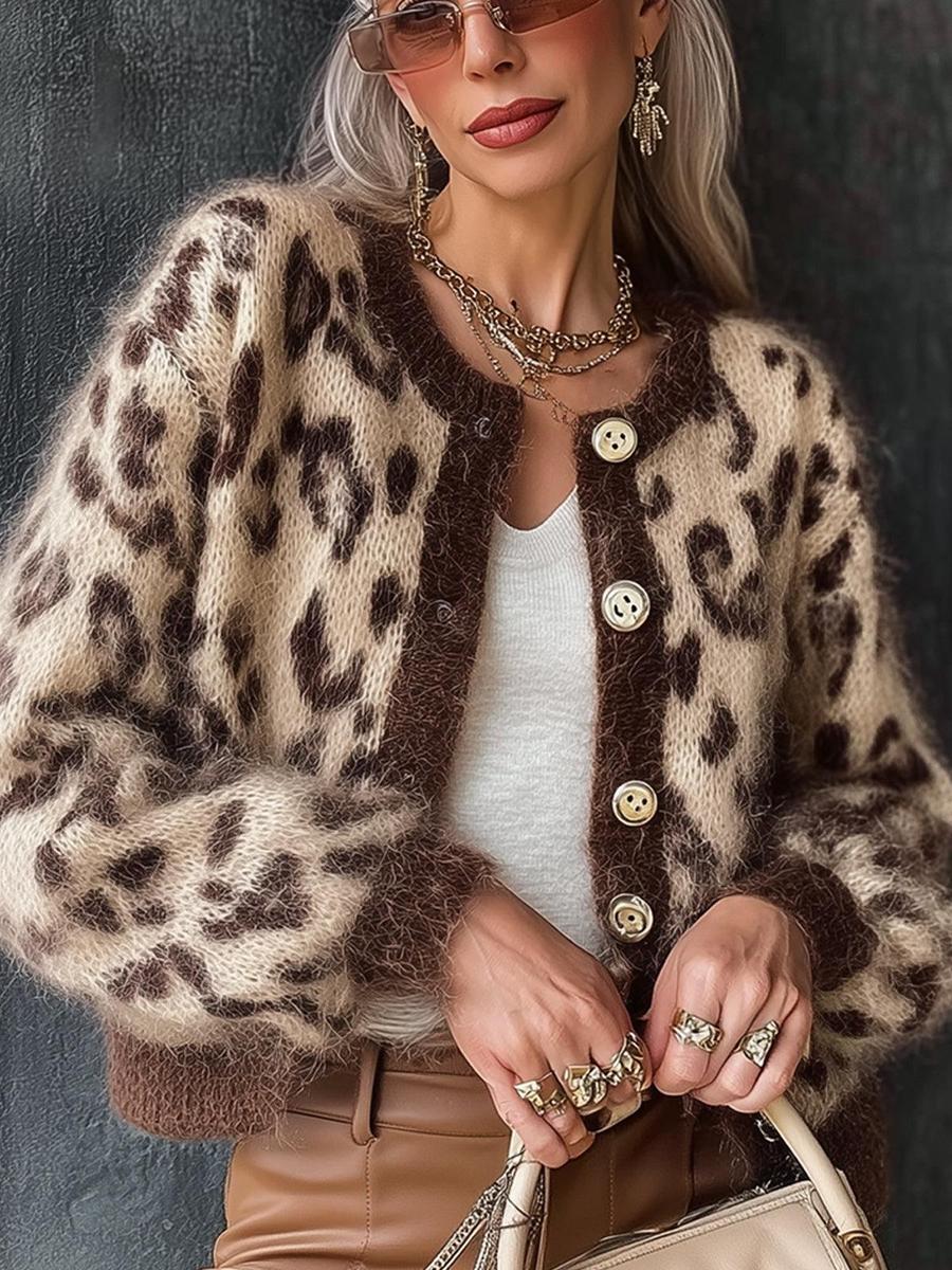 Wild Long Sleeve Leopard Cardigan | Last day 80% off!