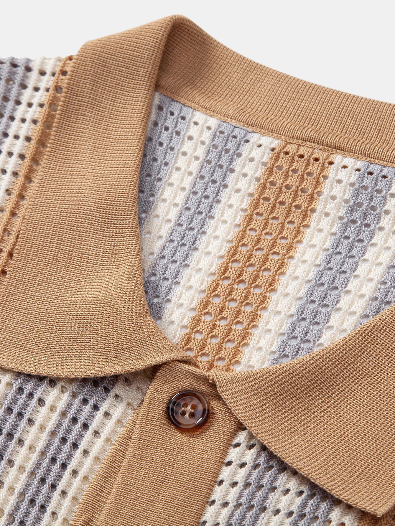 Striped Eyelet Crocheted Shirt | Last day 80% off!