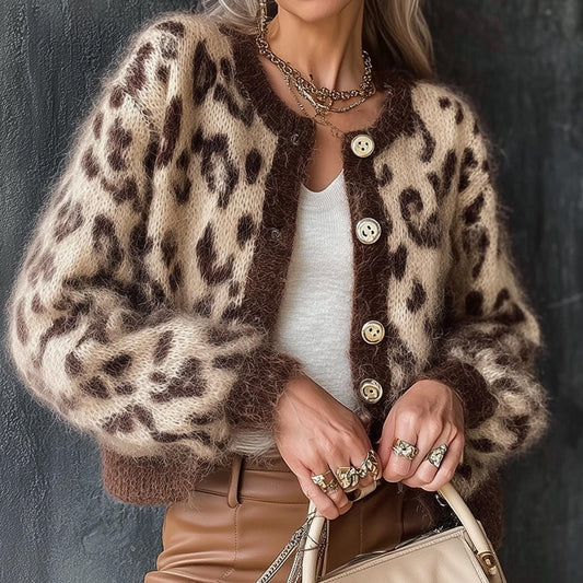 Wild Long Sleeve Leopard Cardigan | Last day 80% off!