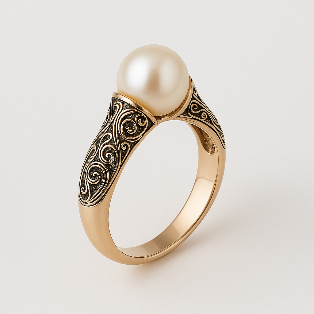 Vintage Pearl Golden Ring | Last day 80% off!