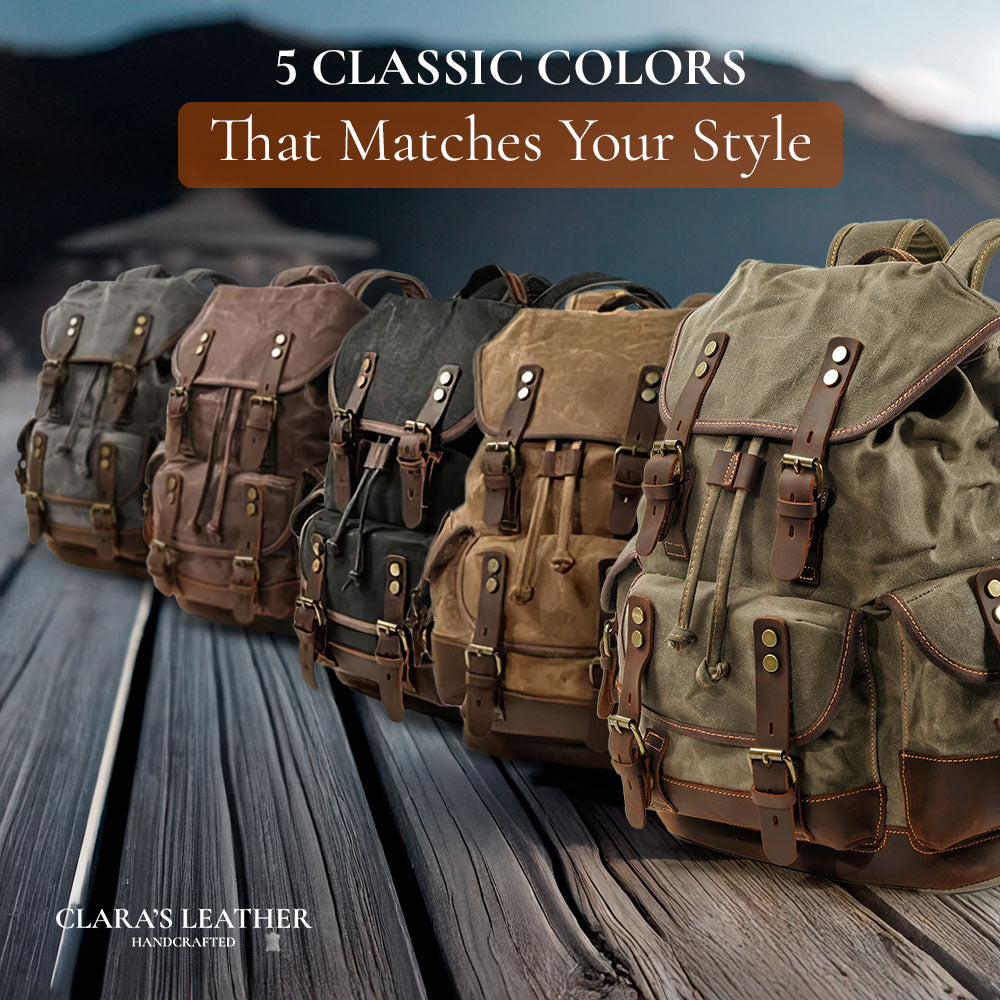 John - Heavy-Duty Canvas Hiking Backpack | Last day 80% off!