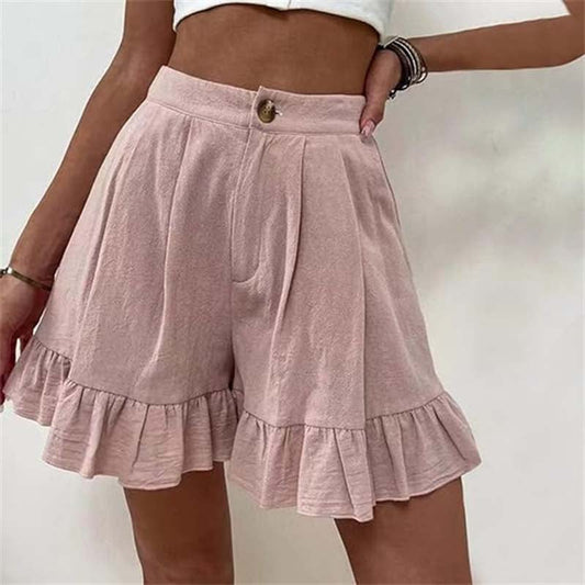 Kissha™ - Flowing Ruffle Hem Shorts | Last Day 80% Off!