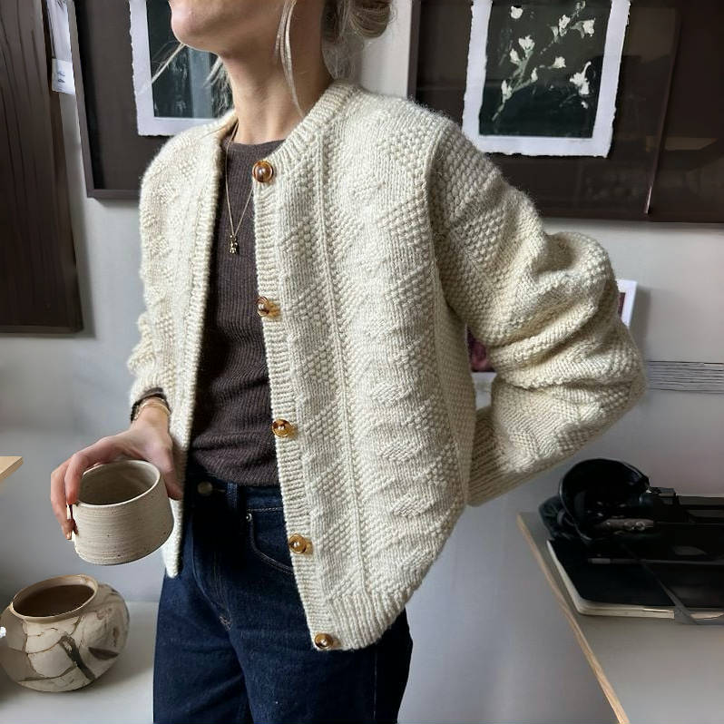 Apricot Plain Long Sleeve Cardigan | Last day 80% off!