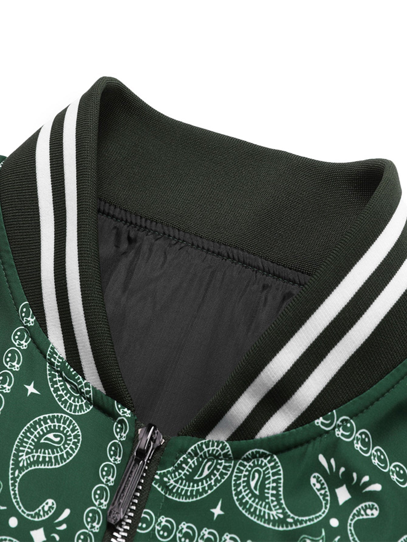 Baseball jacket with paisley print | Last day 80% off!