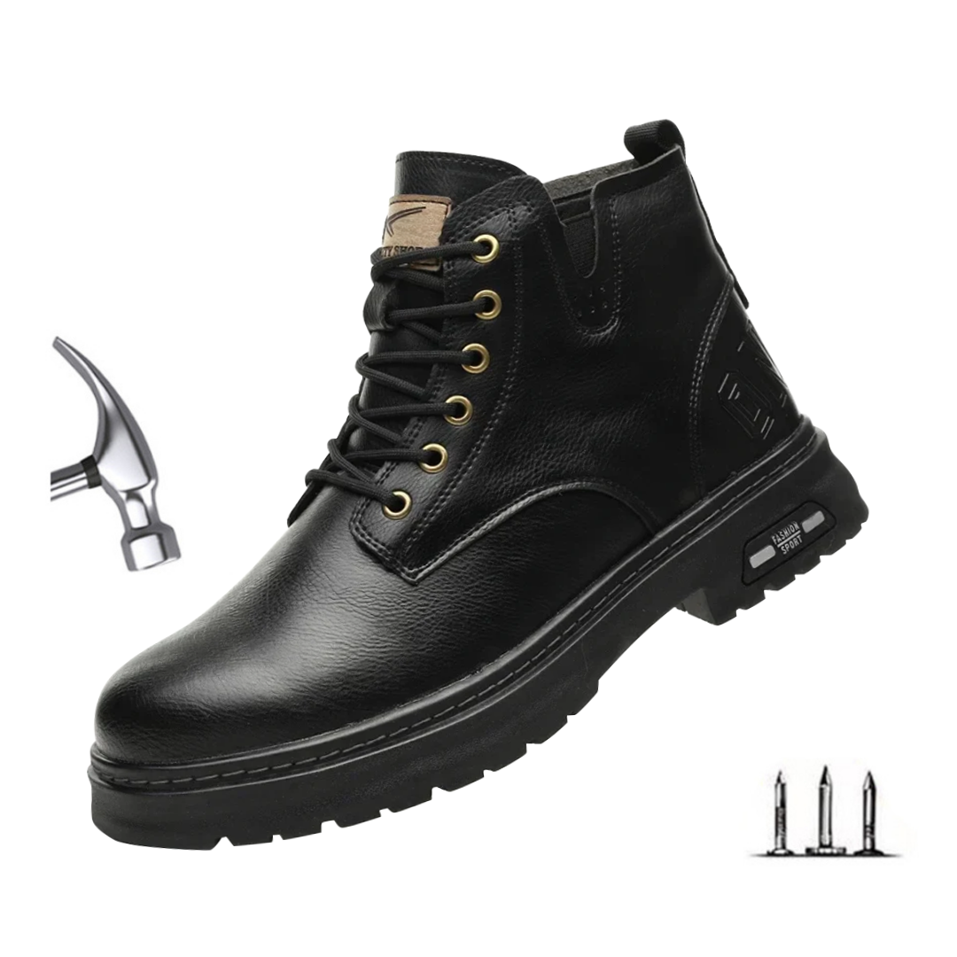 Walter | Cool Lace-Up Boots With Side Zip For Men | Last day 80% off!