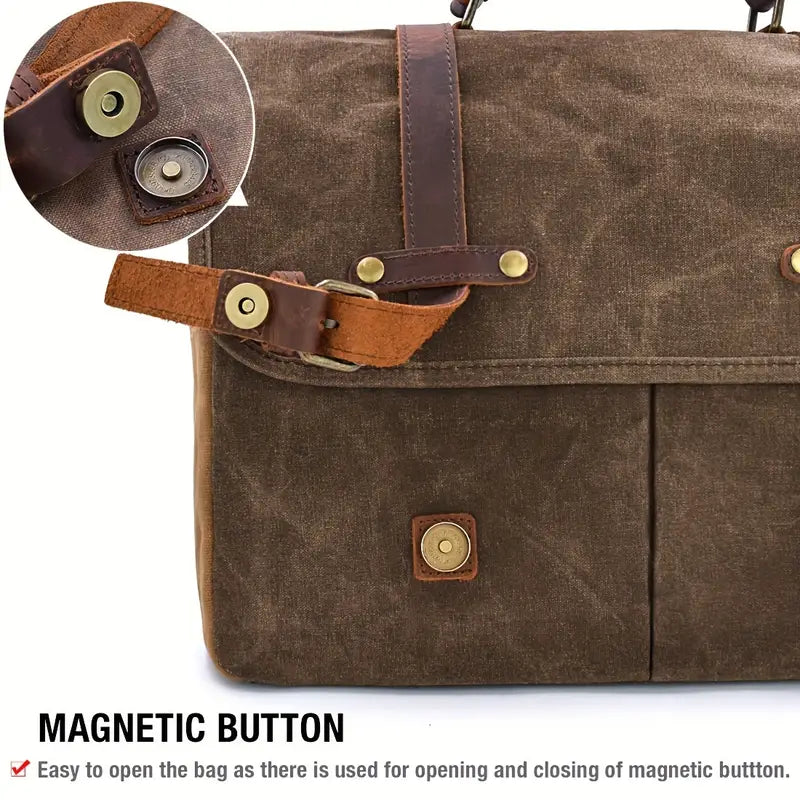 Brett - Men’s Large Capacity Waterproof Canvas Messenger Bag | Last day 80% off!