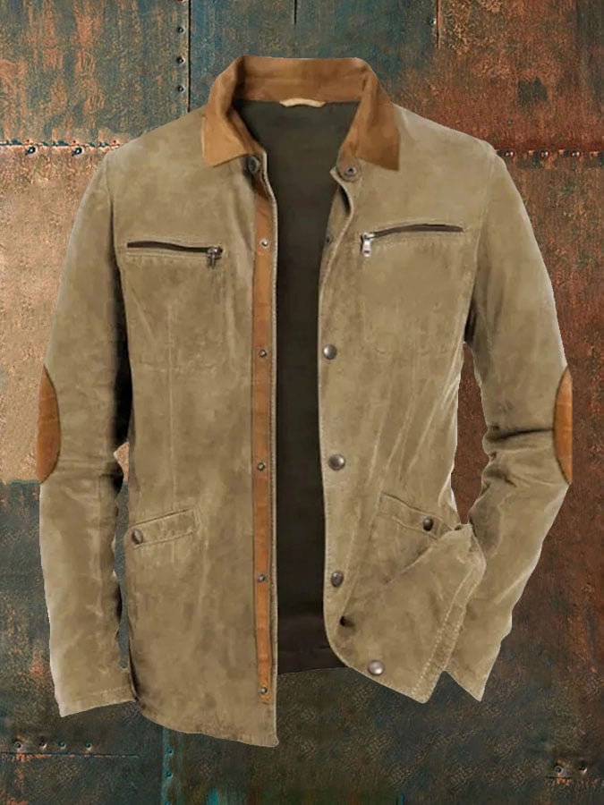 Men's Vintage Western Casual Zip-Up Jacket Last day 80% off!