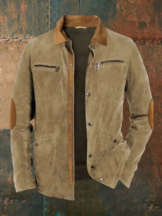 Men's Vintage Western Casual Zip-Up Jacket Last day 80% off!