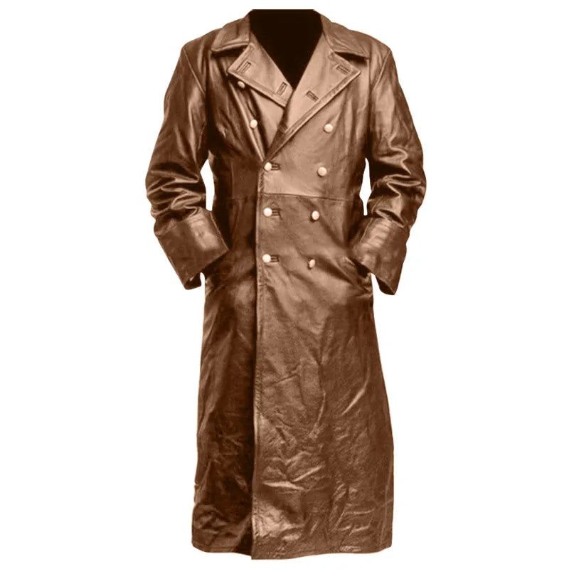 German Classic Leather Coat | Last day 80% off!