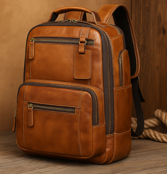 George - Classic Men’s Leather Backpack | Last day 80% off!