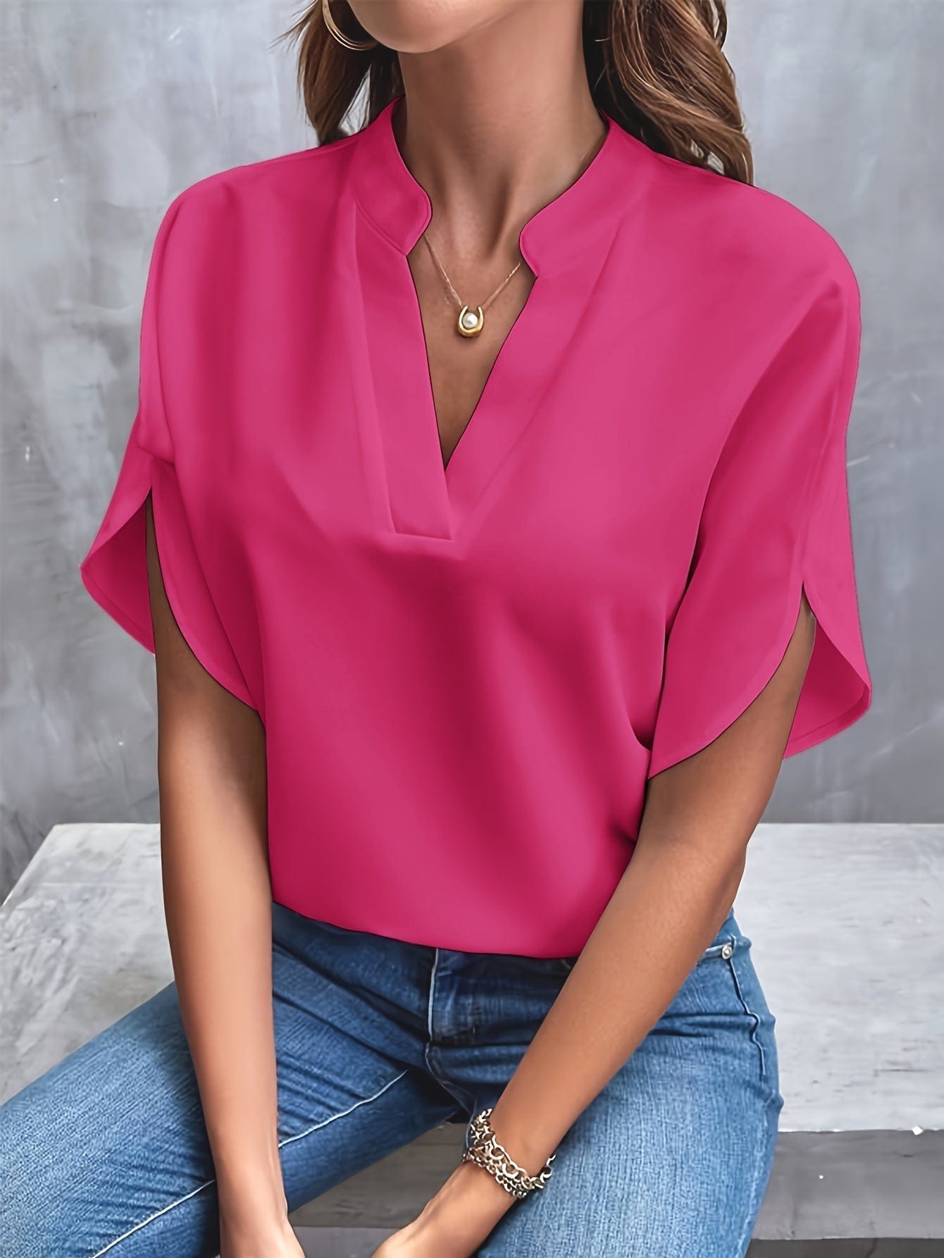 Julita | Elegant Blouse With Draping | Last day 80% off!