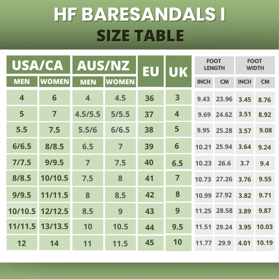 HF Baresandals I - Ergonomic Footbed & Ultra-Lightweight Barefoot Sandals (Buy 1 pair, get 1 pair free)