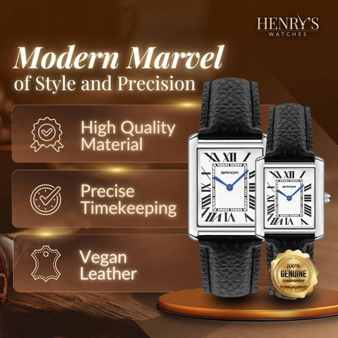 Stylish Square Dial Watches for Couples | Last day 80% off!