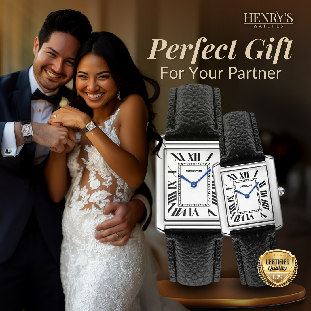 Stylish Square Dial Watches for Couples | Last day 80% off!