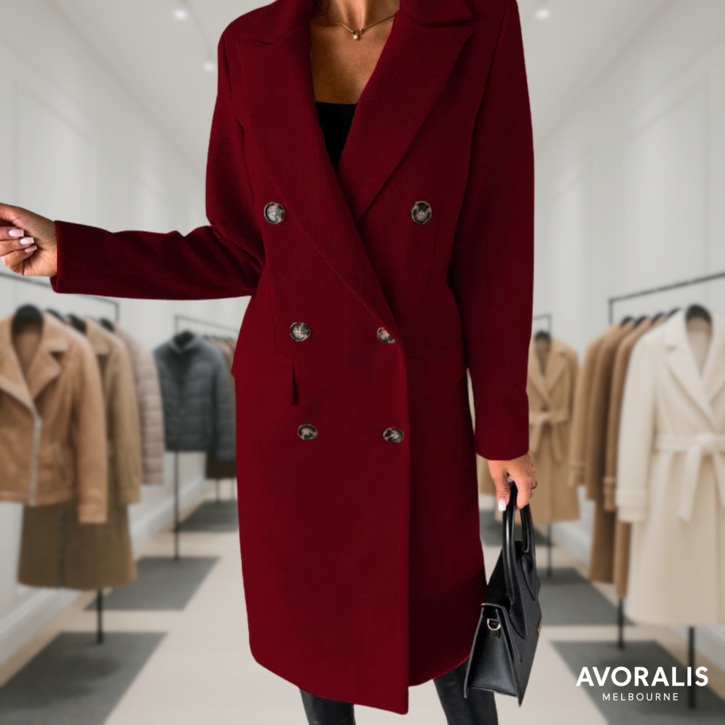 Kate™ | Woolen Coat Long Fit Women Last day 80% off!