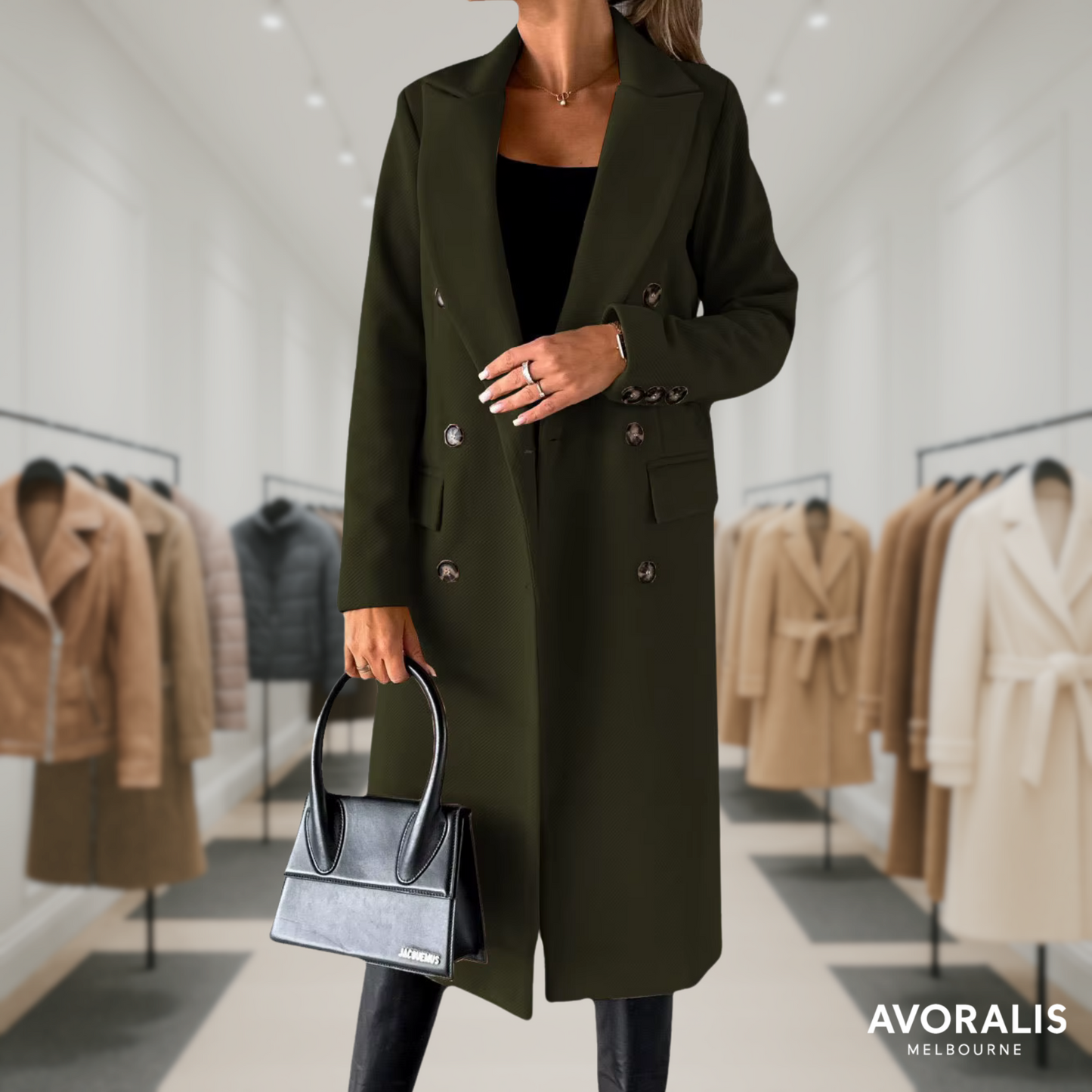 Kate™ | Woolen Coat Long Fit Women Last day 80% off!