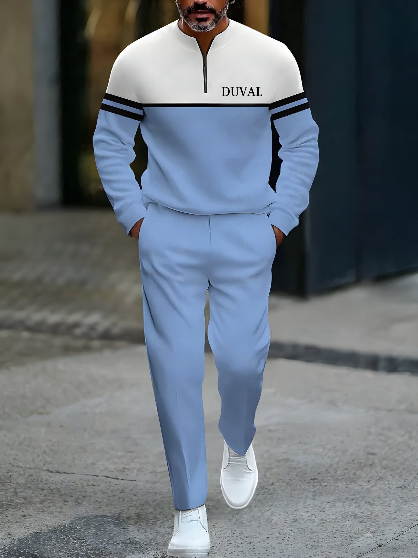 Zipper Long Sleeve Long Pants Two-Piece Set | Last day 80% off!