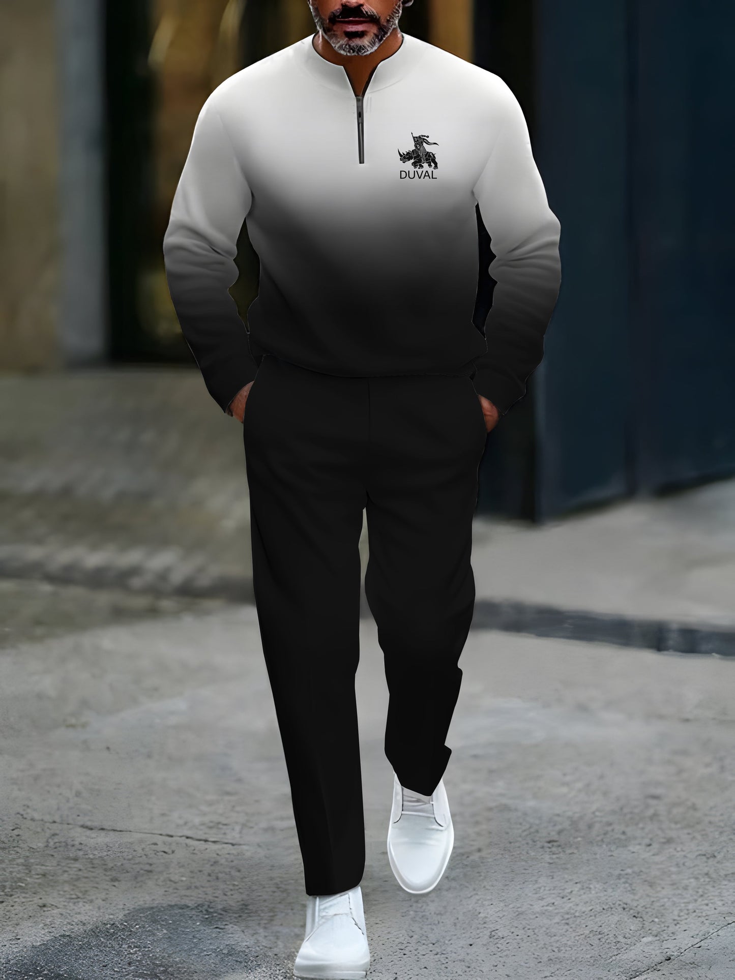 Zipper Long Sleeve Long Pants Two-Piece Set | Last day 80% off!