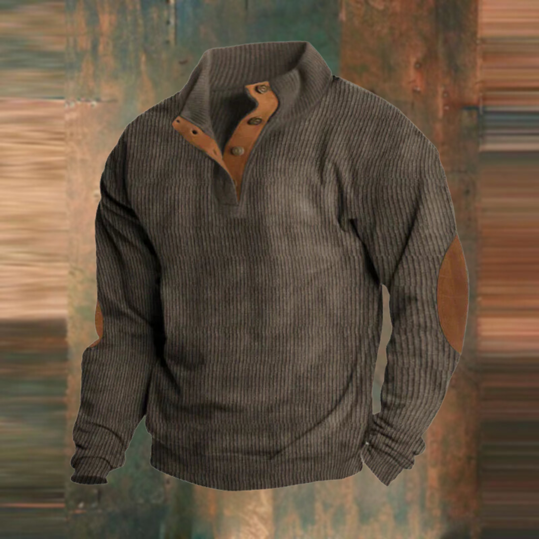 Casual sweatshirt with high collar and long sleeves | Last day 80% off!