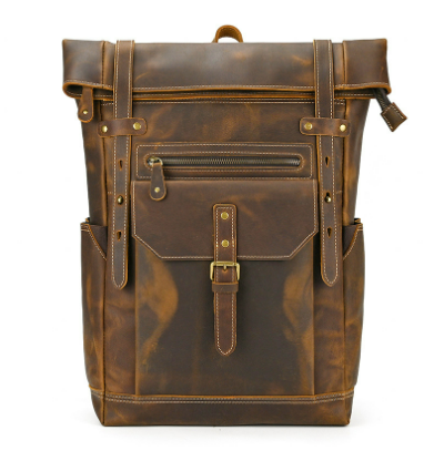 Larry - Men’s Retro Leather Rucksack | Last day 80% off!