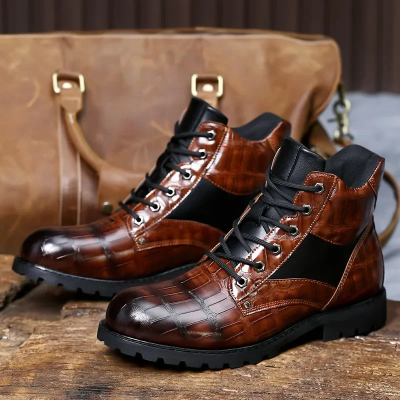 Rendell™ | Crocodile Leather Boots | Last Day 80% Off!