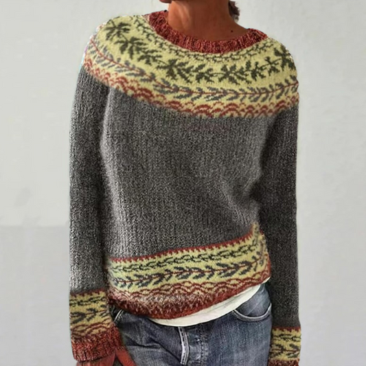 Lara™ - Cozy Retro Sweater Last day 80% off!