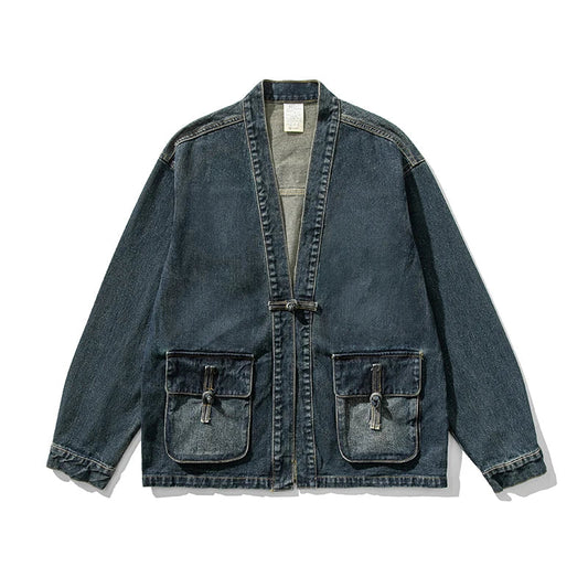 Vintage Wash Denim Kimono | Last day 80% off!