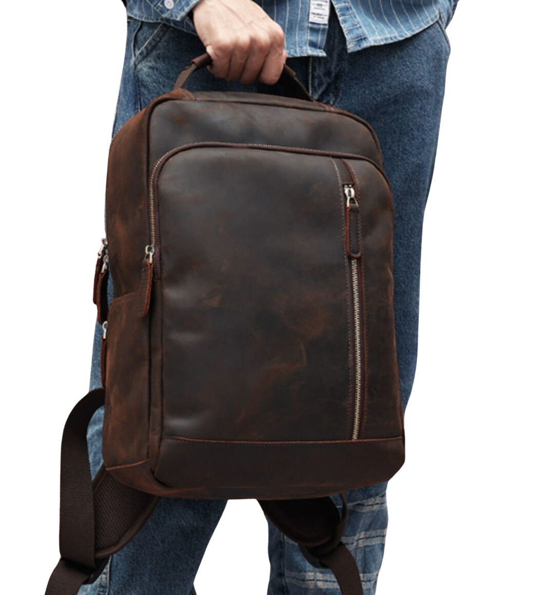 Austin - Vintage Crazy Horse Leather Backpack | Last day 80% off!