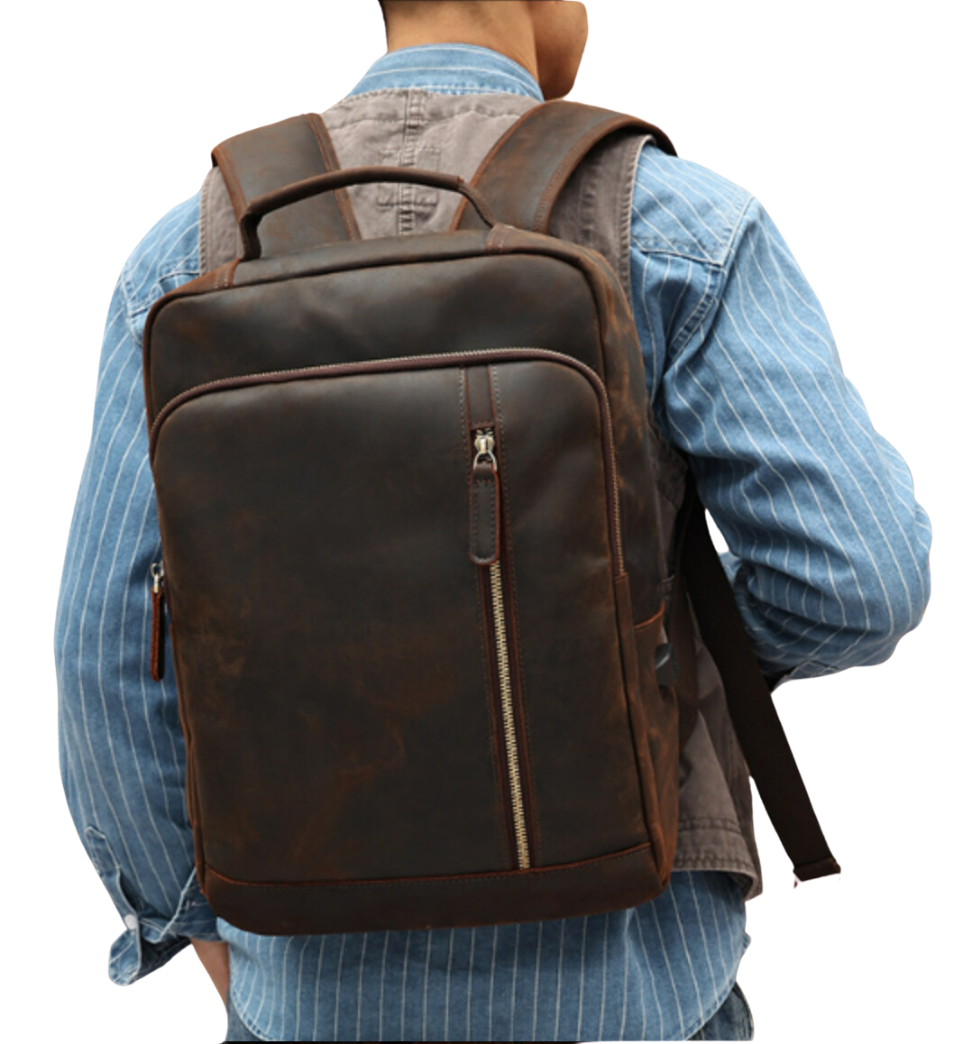 Austin - Vintage Crazy Horse Leather Backpack | Last day 80% off!
