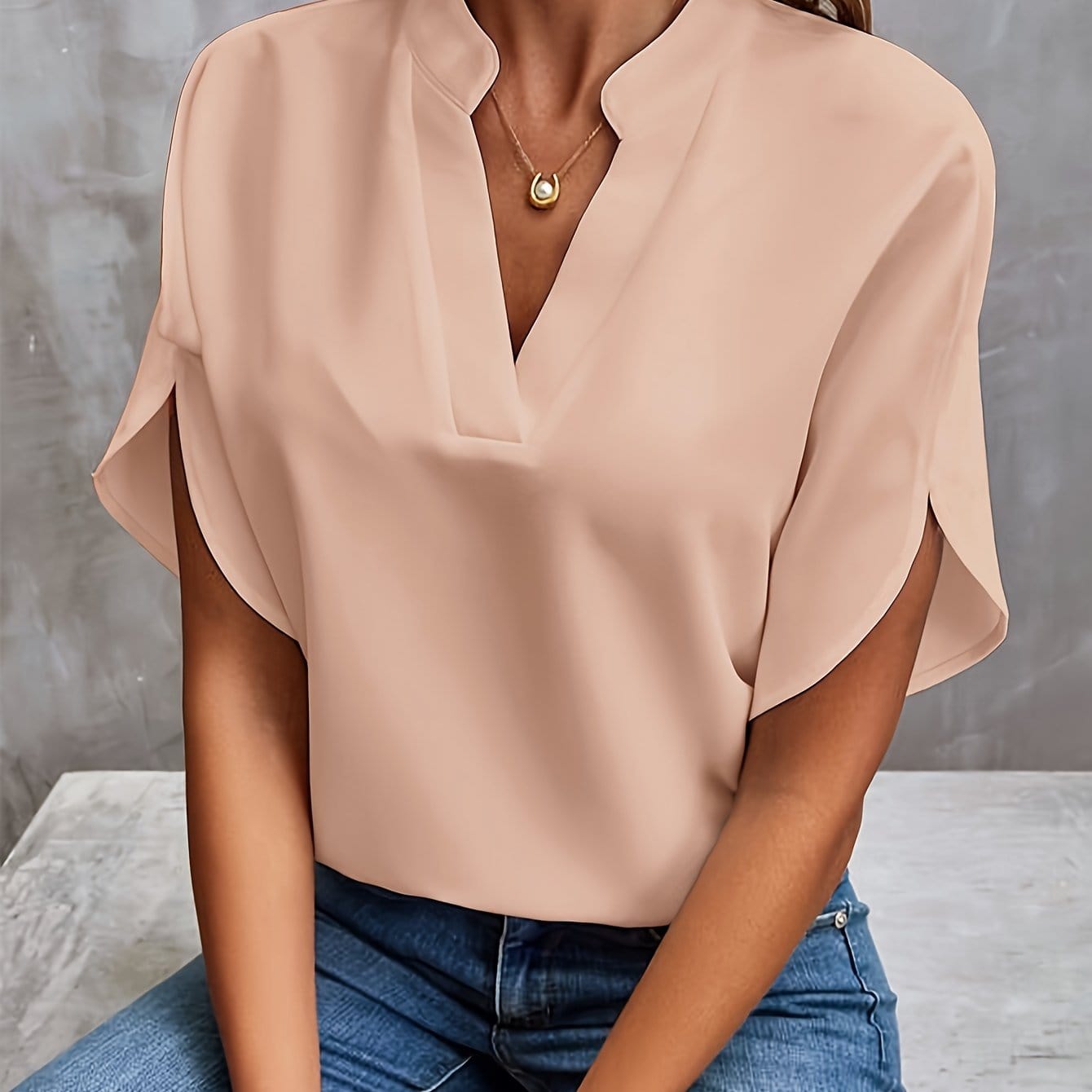 Julita | Elegant Blouse With Draping | Last day 80% off!