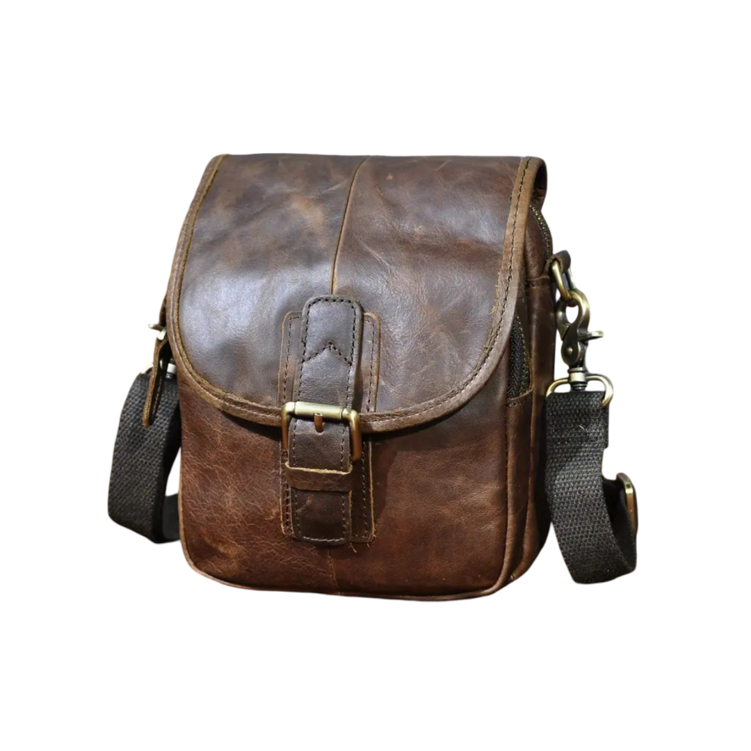 Zachary - Genuine Leather Shoulder Bag for Men | Last day 80% off!