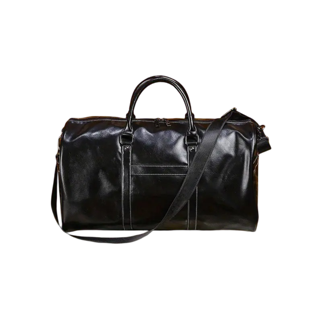 Austin - Leather Weekender Travel Bag | Last day 80% off!