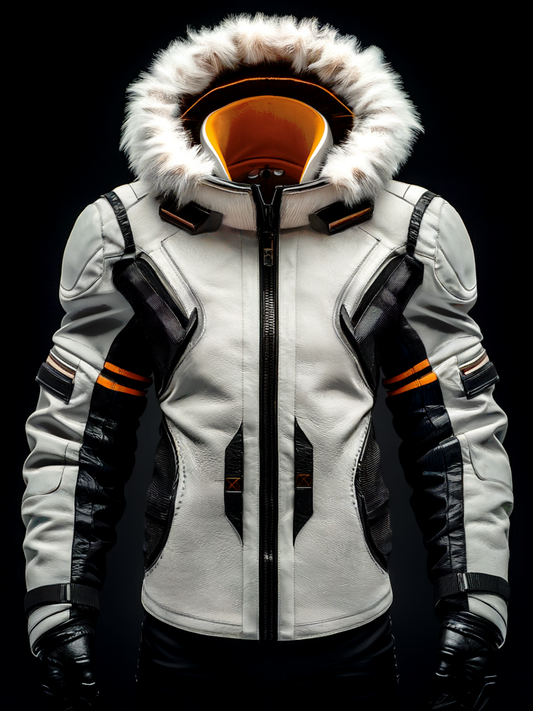 Stylish Fur Collar Leather Coat 0ffa | Last day 80% off!