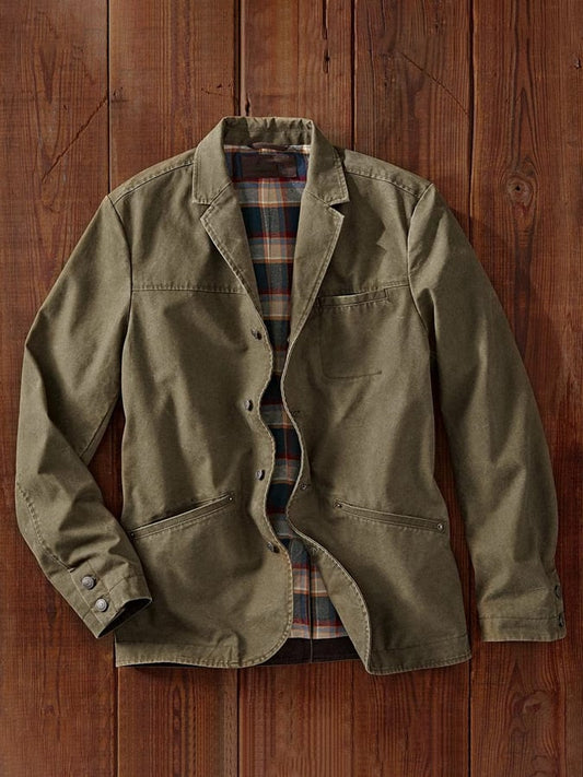 Men's Retro Western Ripstop Wear Resistant Multi-Pocket Jacket Last day 80% off!