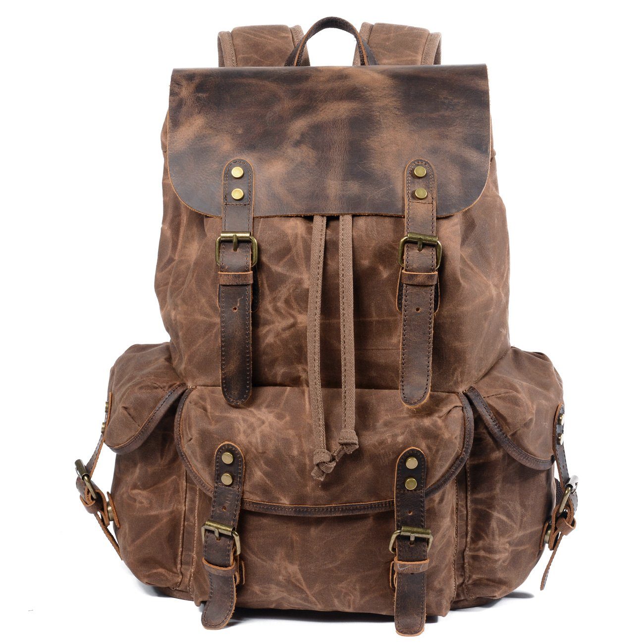 James - Vintage Canvas Leather Backpack | Last day 80% off!