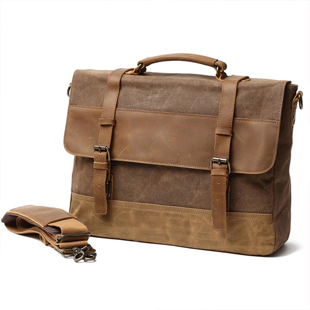 Jack - Water-Resistant Waxed Canvas Messenger Bag | Last day 80% off!