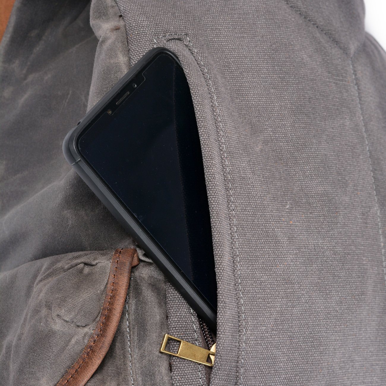 James - Vintage Canvas Leather Backpack | Last day 80% off!