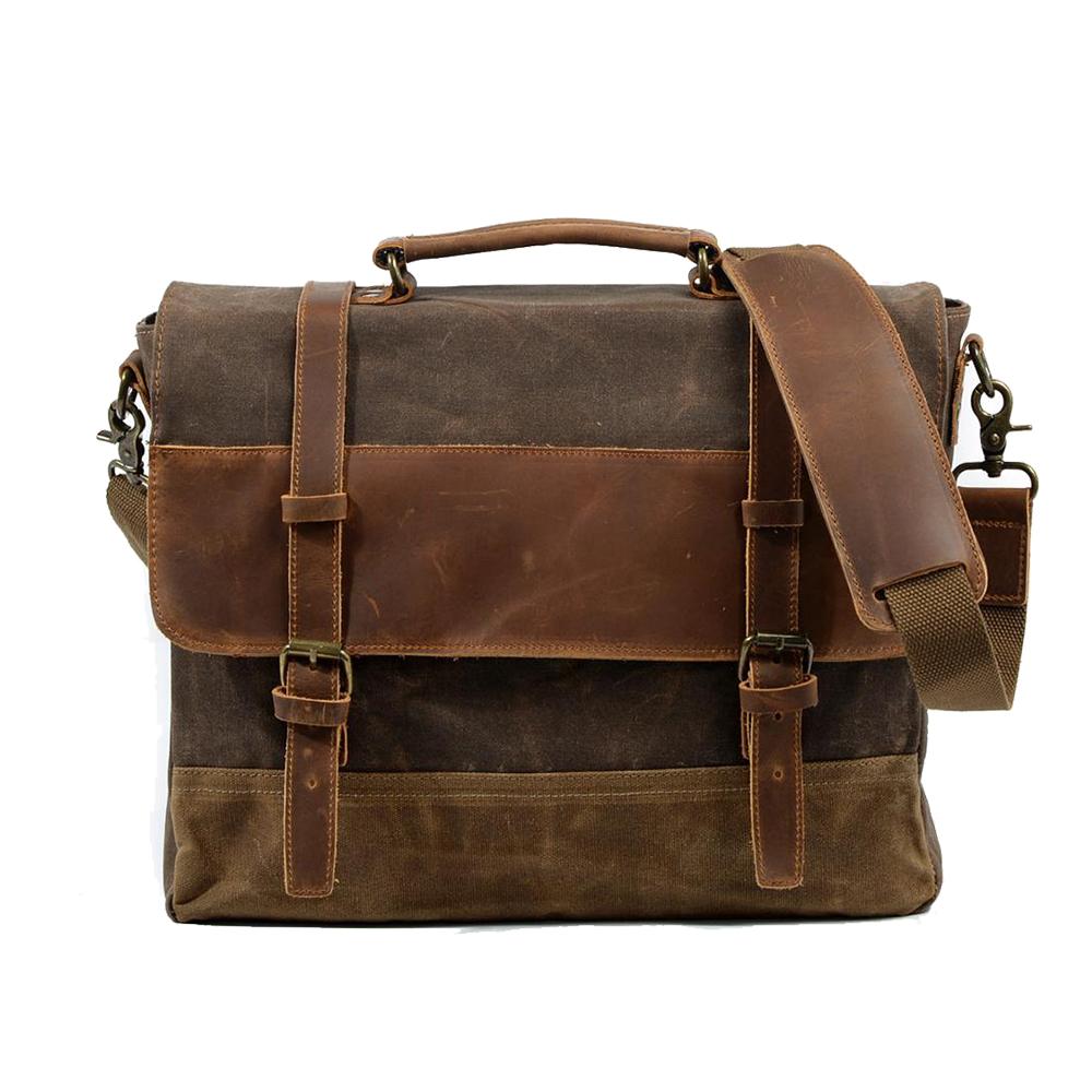 Jack - Water-Resistant Waxed Canvas Messenger Bag | Last day 80% off!