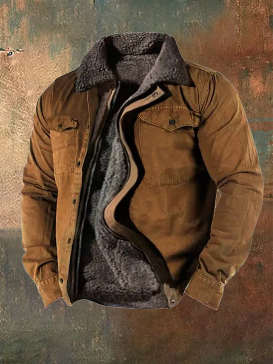 Men's Vintage Western Dutton Farm Cotton Work Casual Jacket Last day 80% off!