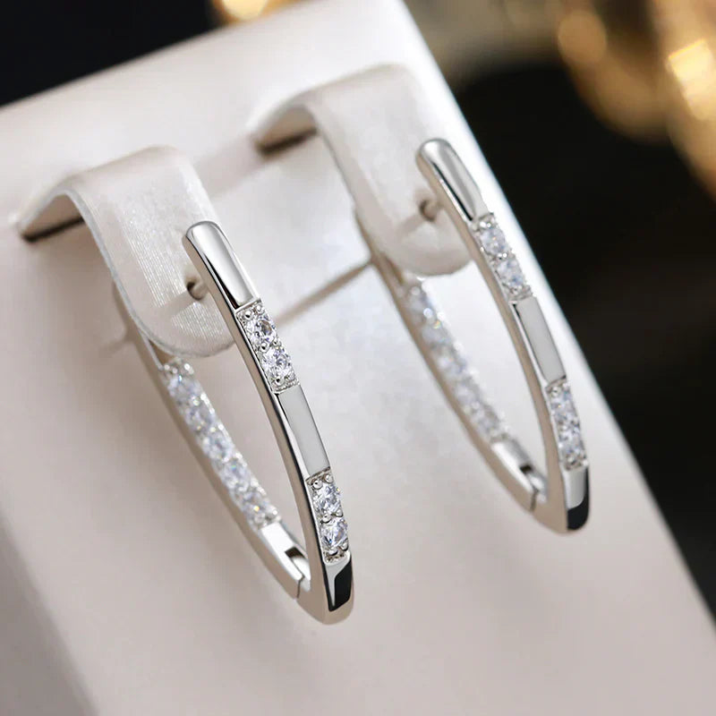 Sylvia Elegant Zirconia Earrings | Last Day 80% Off!