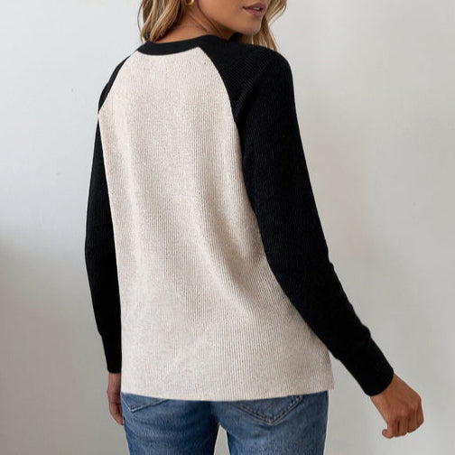 Comfy Long Sleeve V-Neck Sweater | Last day 80% off!